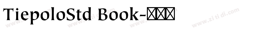 TiepoloStd Book字体转换